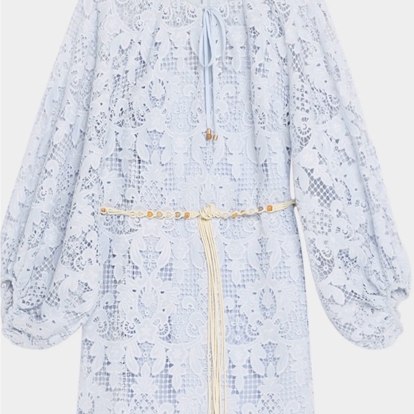 Zimmermann Dresses & Skirts - Zimmermann Light Blue Lace Mini Dress